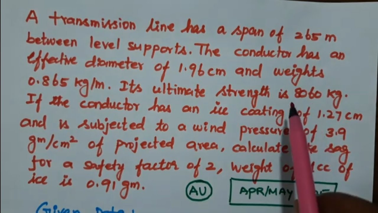 Transmission and distribution April/ May 2025 Anna University question paper solution