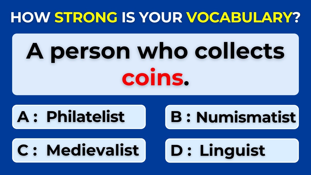 How Strong Is Your Vocabulary? Can You Score 30/30? Find the Correct Term | #Challenge 72