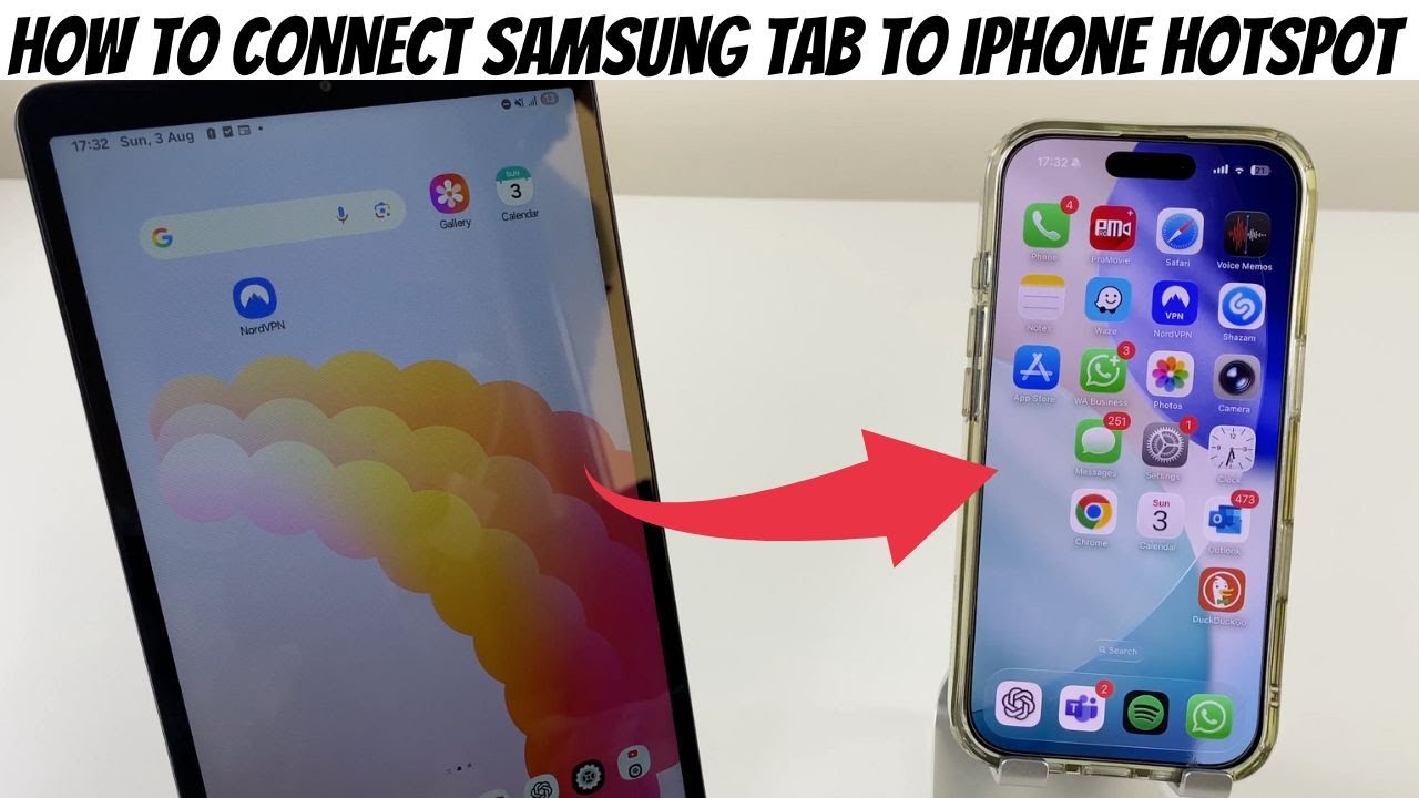 How To Connect Samsung Tab to iPhone Hotspot - Step by step instructions