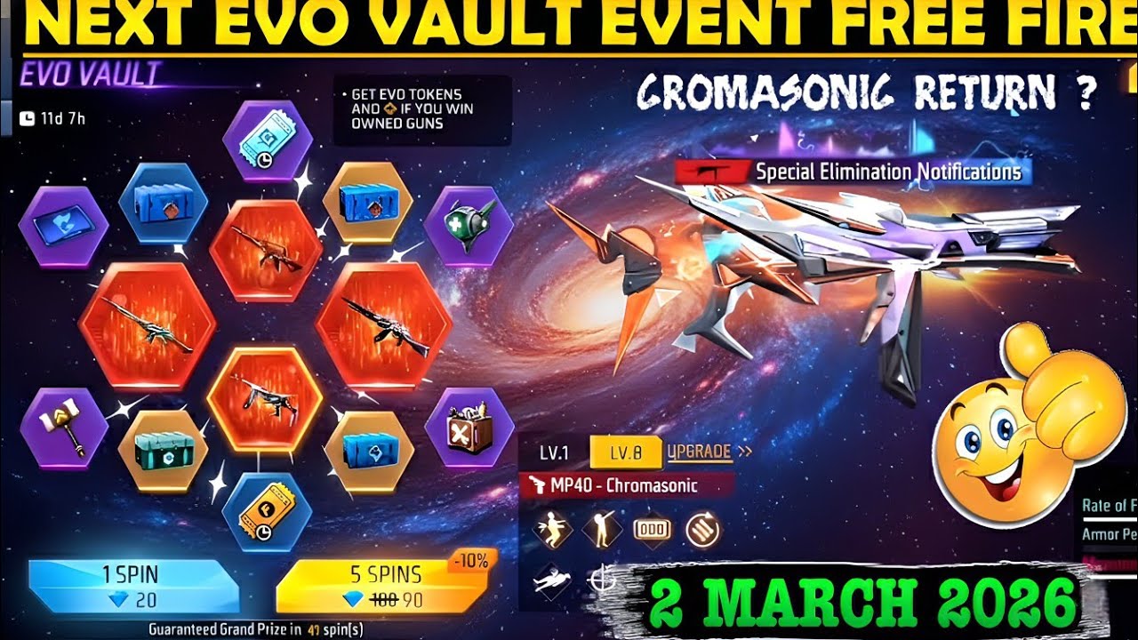 Next Evo Vault Event March 2026 |Evo Vault Next Event Evo Gun | March Month New Evo Gun Konsa Aayega