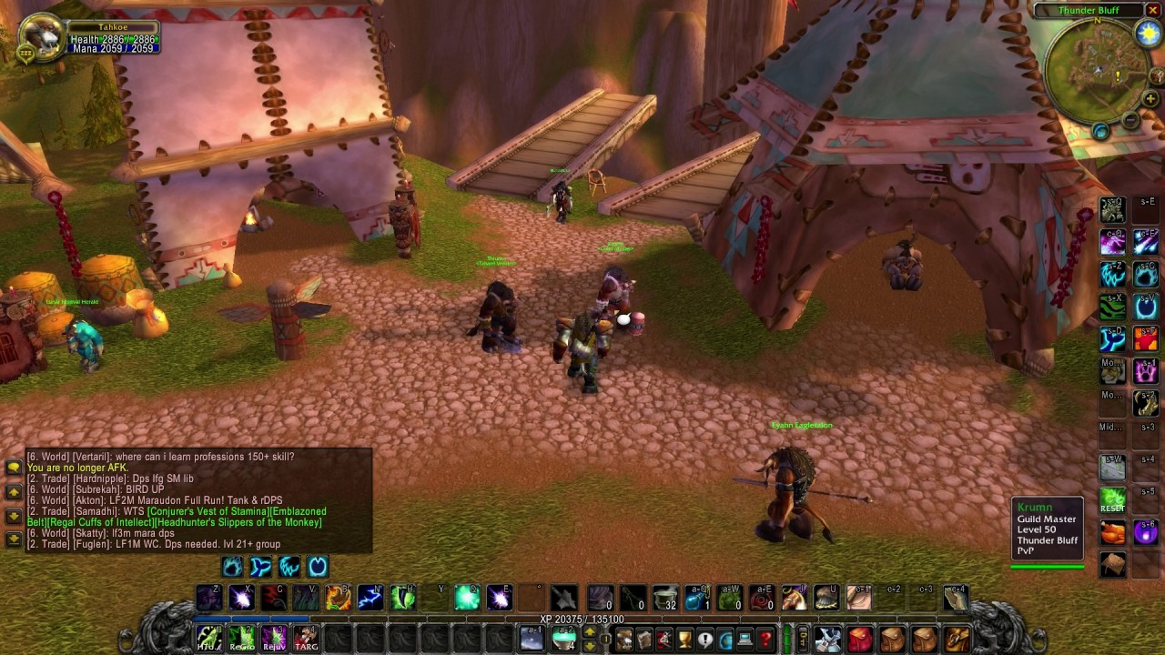 Where is Guild Master in Thunder Bluff - Vanilla WoW  Elysium