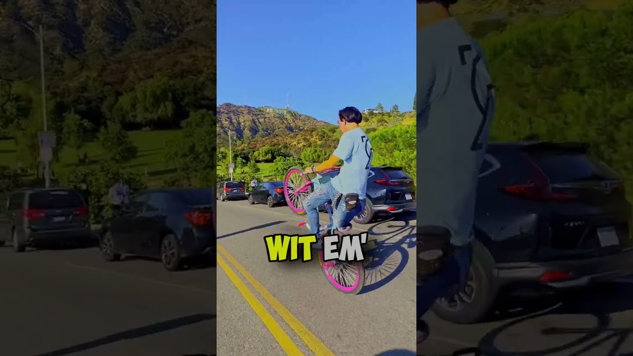 Can You Wheelie Mr Beast's Bike? #shorts #bikelife #wheelie