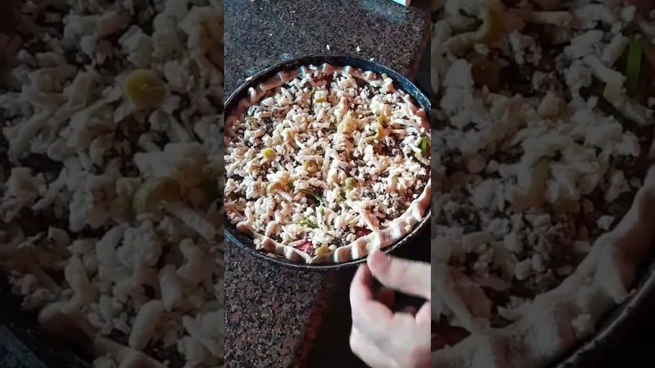 بتزا لحمه مفرومه مع الشيف
