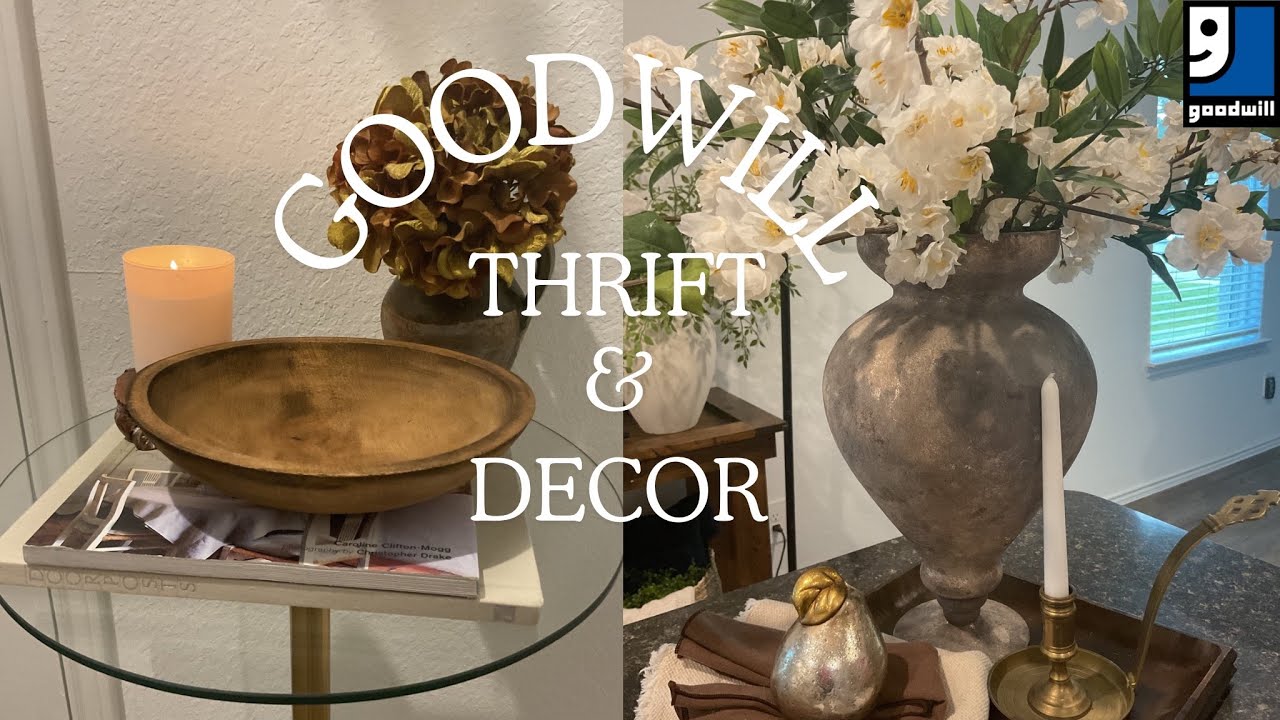 Thrift with Me at GOODWILL ||Habitat for Humanity||High End DIYS|| Home Decorating