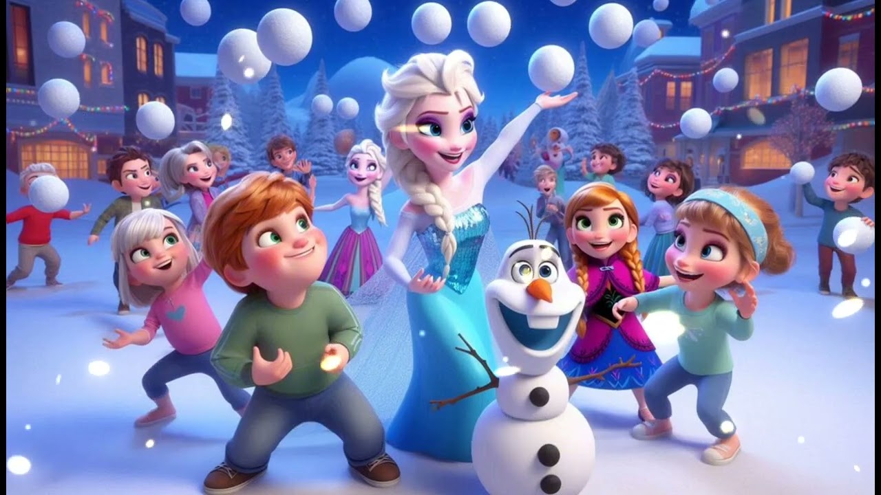 "The Snowball Fight Song 2 |A Fun Winter Adventure with Friends | Kids Winter Sing-Along"with Lyrics