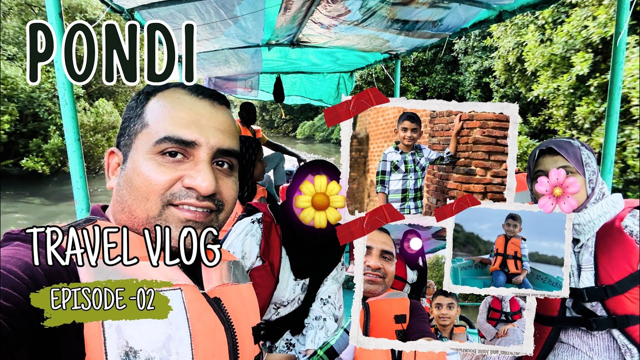 Pondicherry Mangrove Boating 🌿 | White Town Exploring & Yummy Snack Time with Beach Part-2