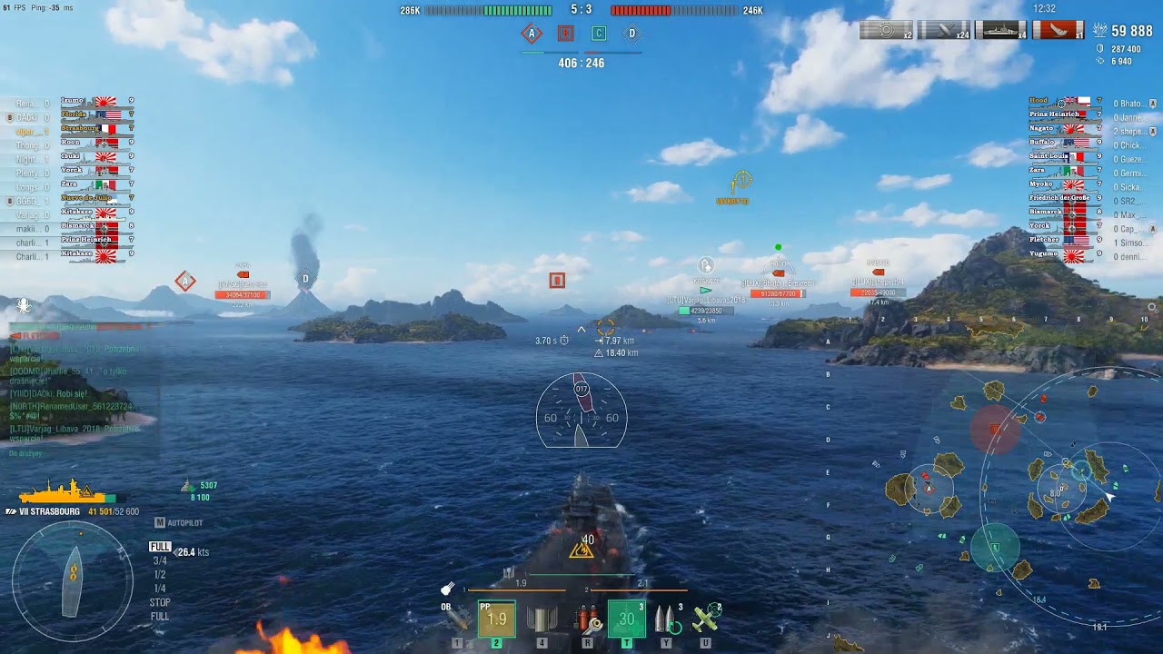 Strasbourg 165 K dmg 3 kills 2559 exp Dewastujące uderzenie, Drednot, Duży kaliber