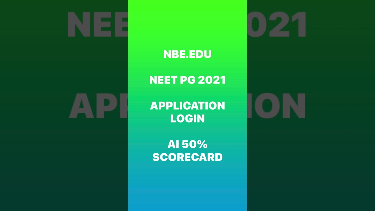 🔥🔥 NEET PG 2021🔥🔥 NEW SCORECARD AVAILABLE 🔥🔥🔥