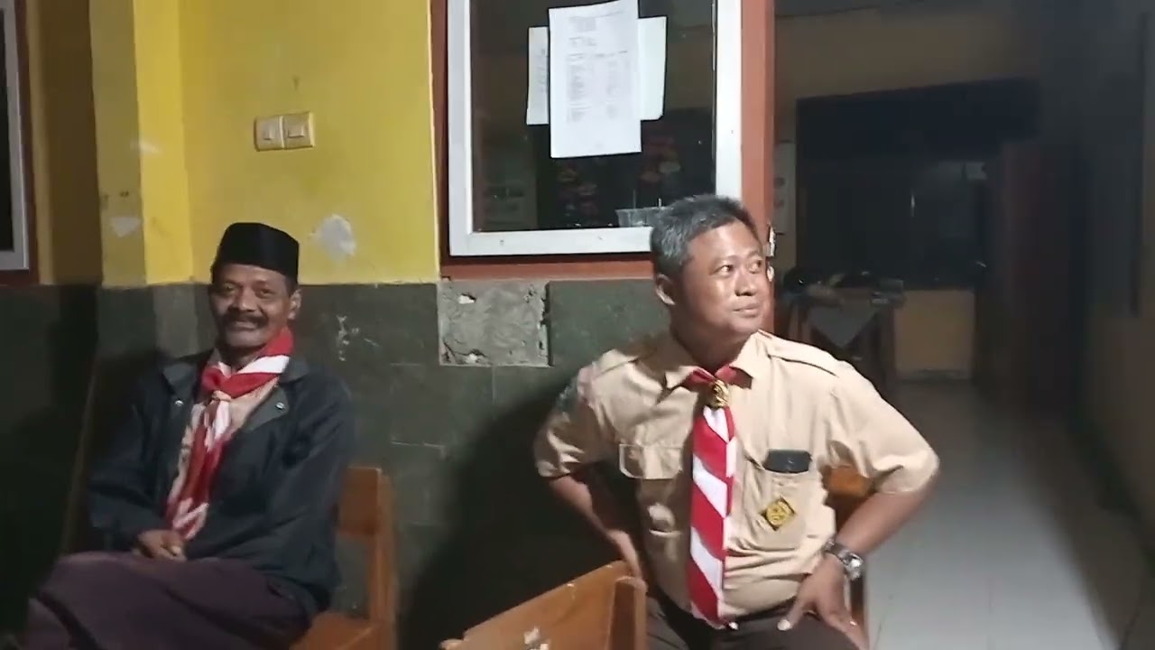 Malam hari menjelang penyalaan api unggun pada LT 1 Gugus Jengglungharjo tanggal 6-7 februari 2026