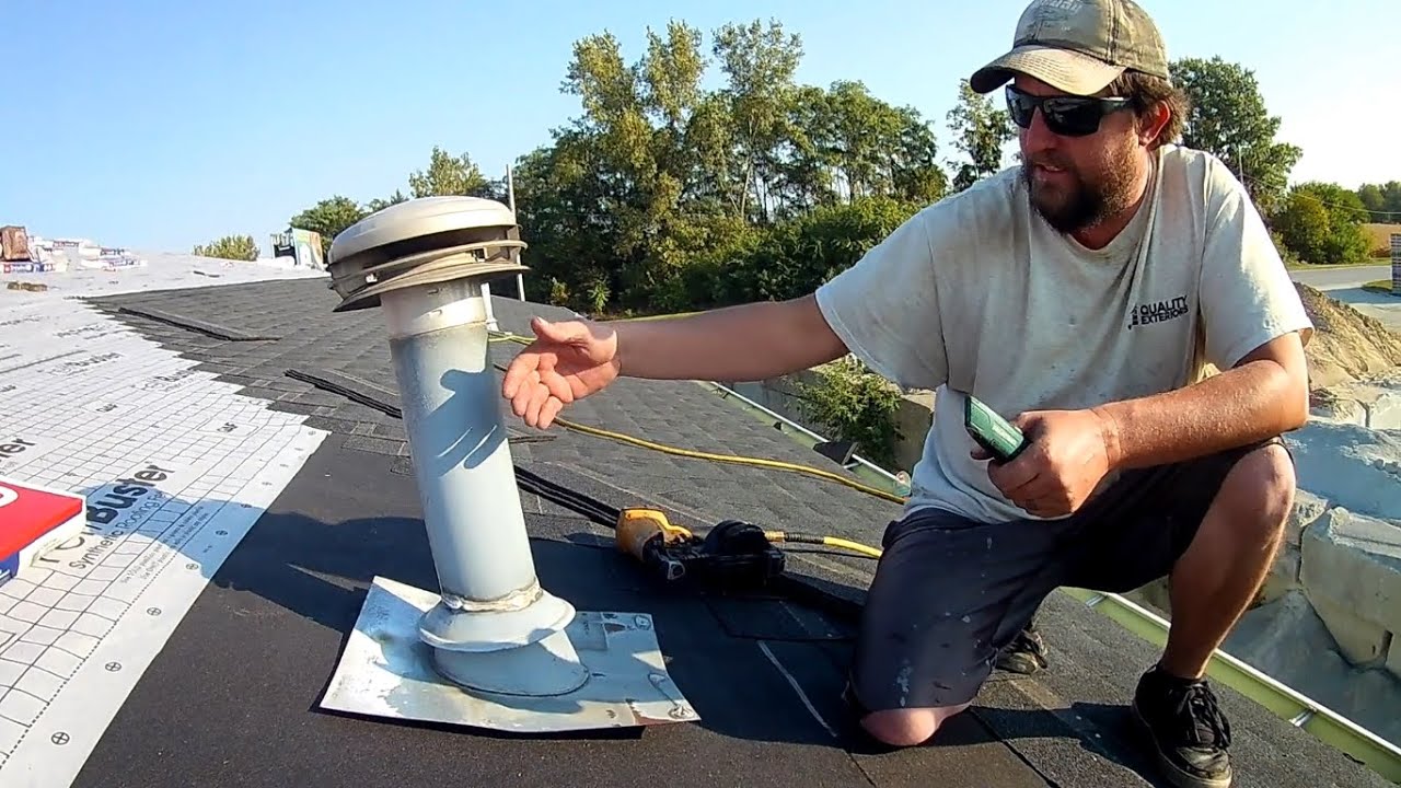HOW TO SHINGLE AROUND AN EXHAUST VENT