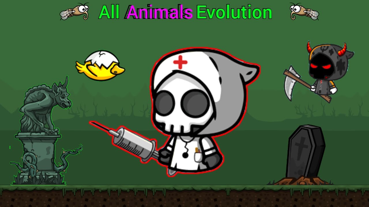 All Animals Evolution With Epic Fighter Doctor Reaper (EvoWorld.io)