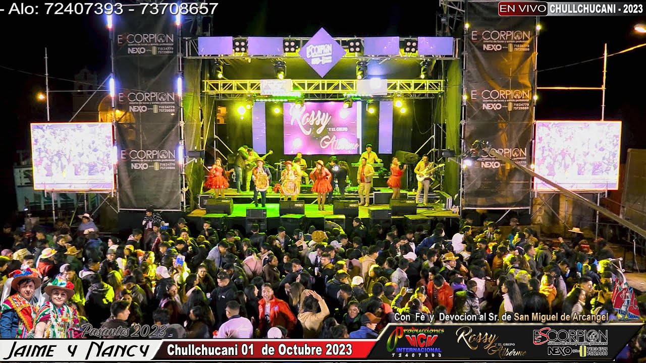 ROSSY Y EL GRUPO ALBERME EN VIVO - CHULLCHUCANI 2023 Pasantes: Jaime y Nancy [MCM Producciones]
