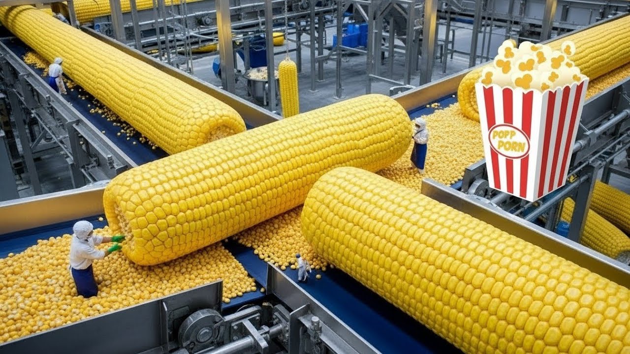 From Corn to Popcorn 🍿 | Inside a Popcorn Factory | Full A-Z Process