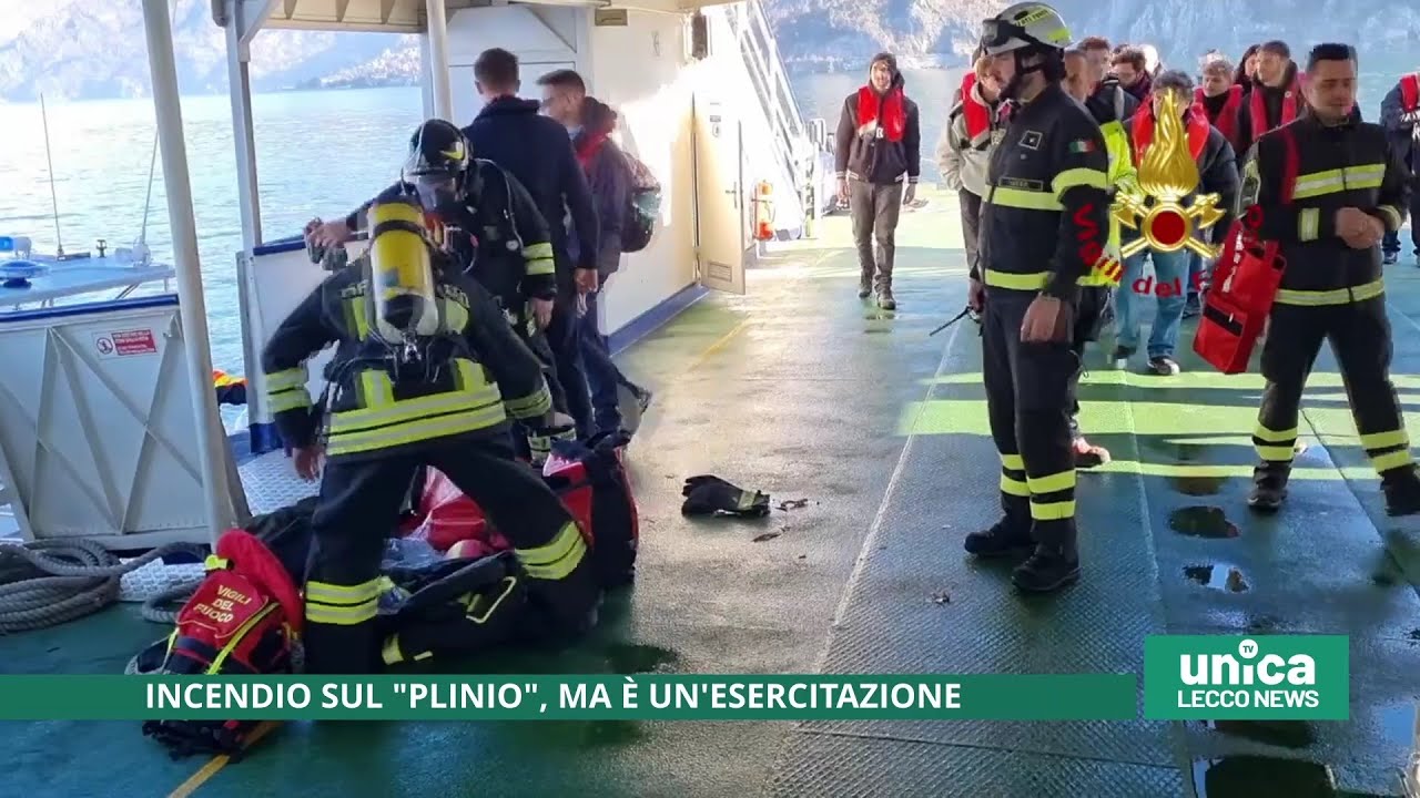 Incendio sul 