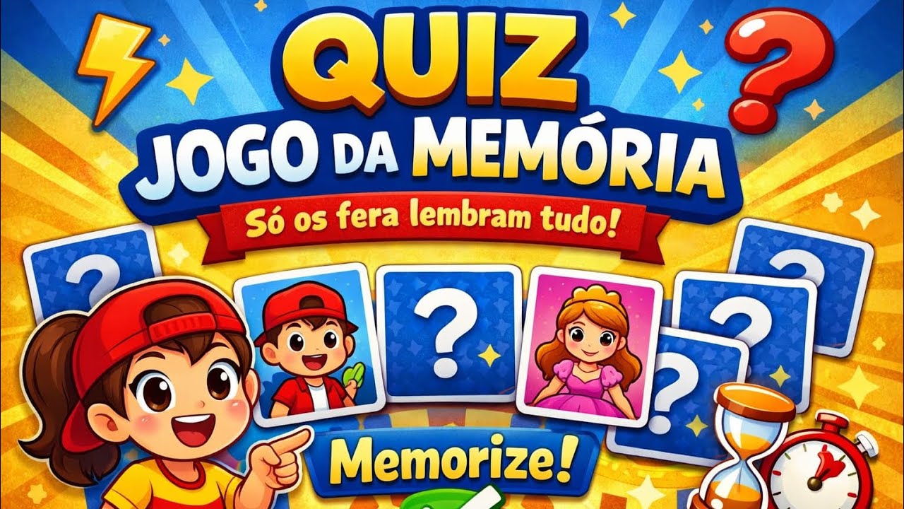 VOCÊ CONSEGUE CHEGAR NO NÍVEL DIFÍCIL? 🧠🔥 | Jogo da Memória | Minutos Quiz | #1