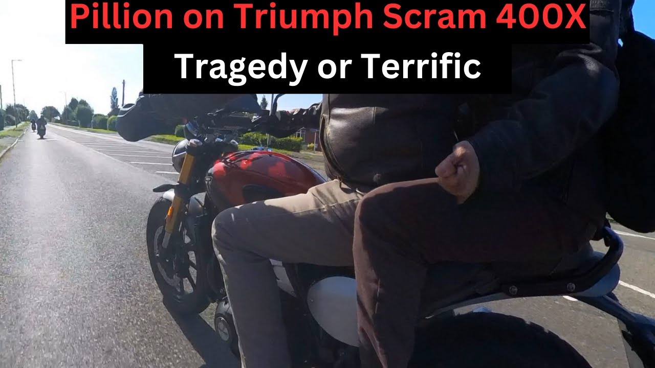Triumph Scrambler 400X Pillion Good Bad Two Up Passenger Ride Staffordshire #TriumphScrambler400X