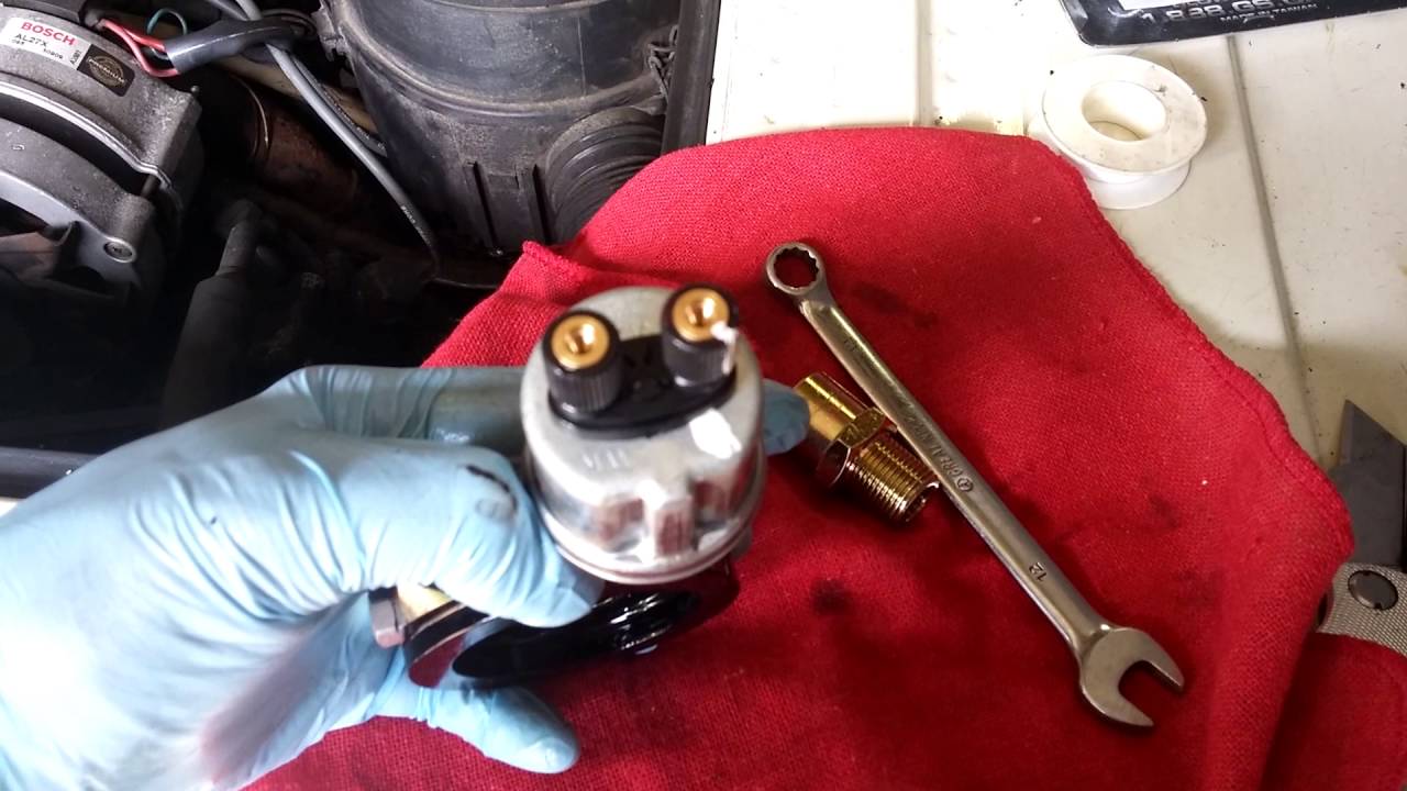 Oil Pressure Gauge Sending Unit Install into a Vanagon