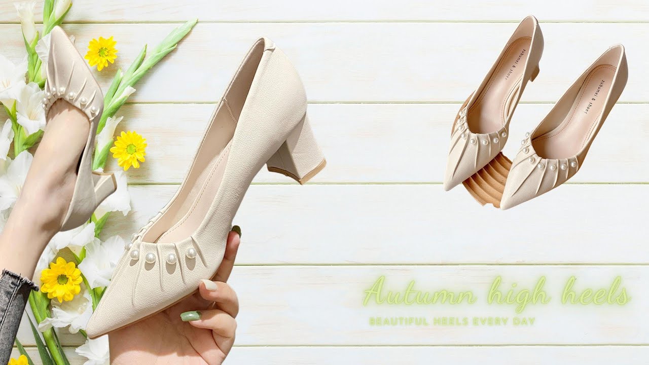 Stylized Pointed Toe High Heels | Clean Heel Showcase