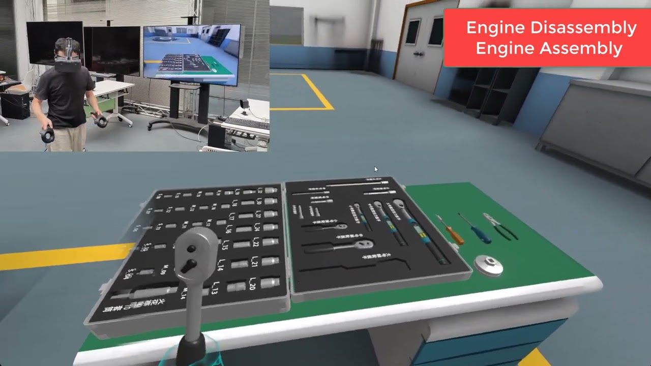 A Virtual Reality Lab for Training Automotive Engine Assembly and Disassembly