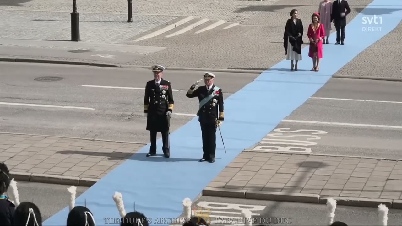 2024 Danish state visit to Sweden: Danish and Swedish anthems