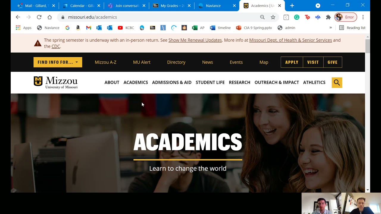 CBC Video Visit   Mizzou   Tim Eggleston