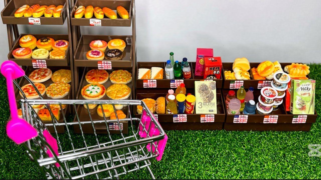 ASMR | Building Bakery Shelves | Food Display | Interesting ASMR Unboxing Video