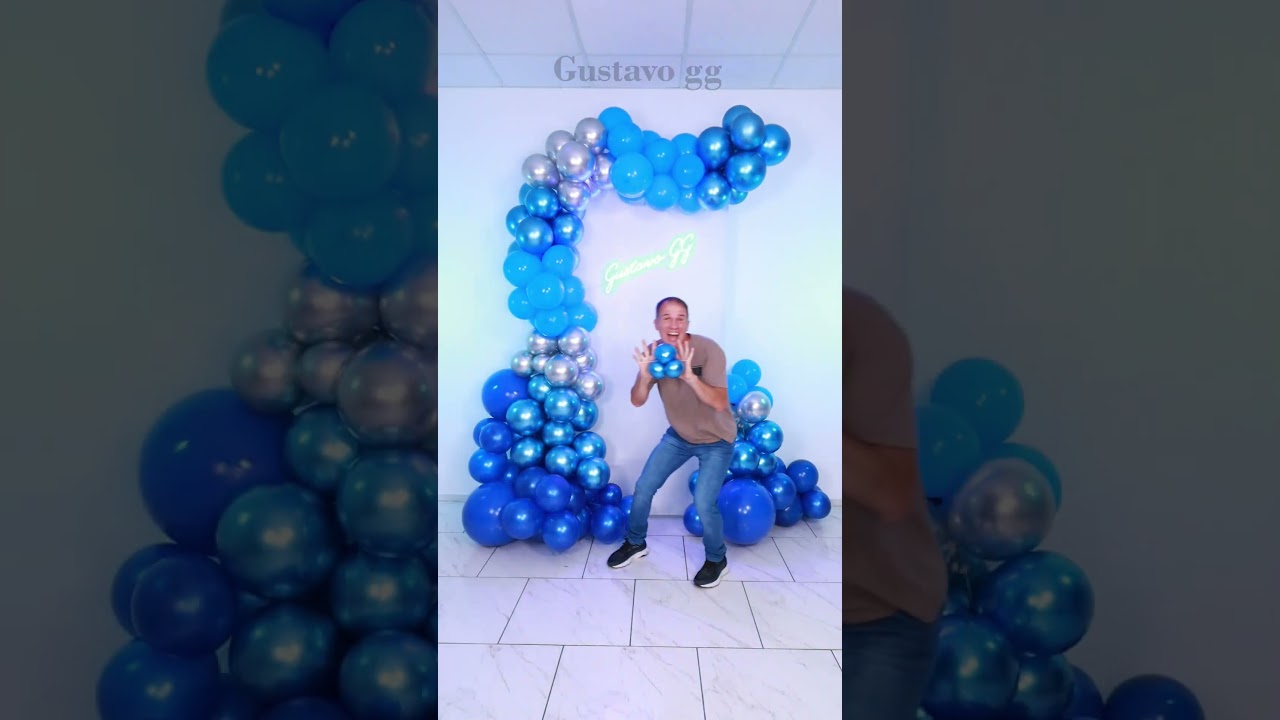 КАК СДЕЛАТЬ АРКУ ИЗ ВОЗДУШНЫХ ШАРОВ 🎈 Простое украшение на день рождения ✨