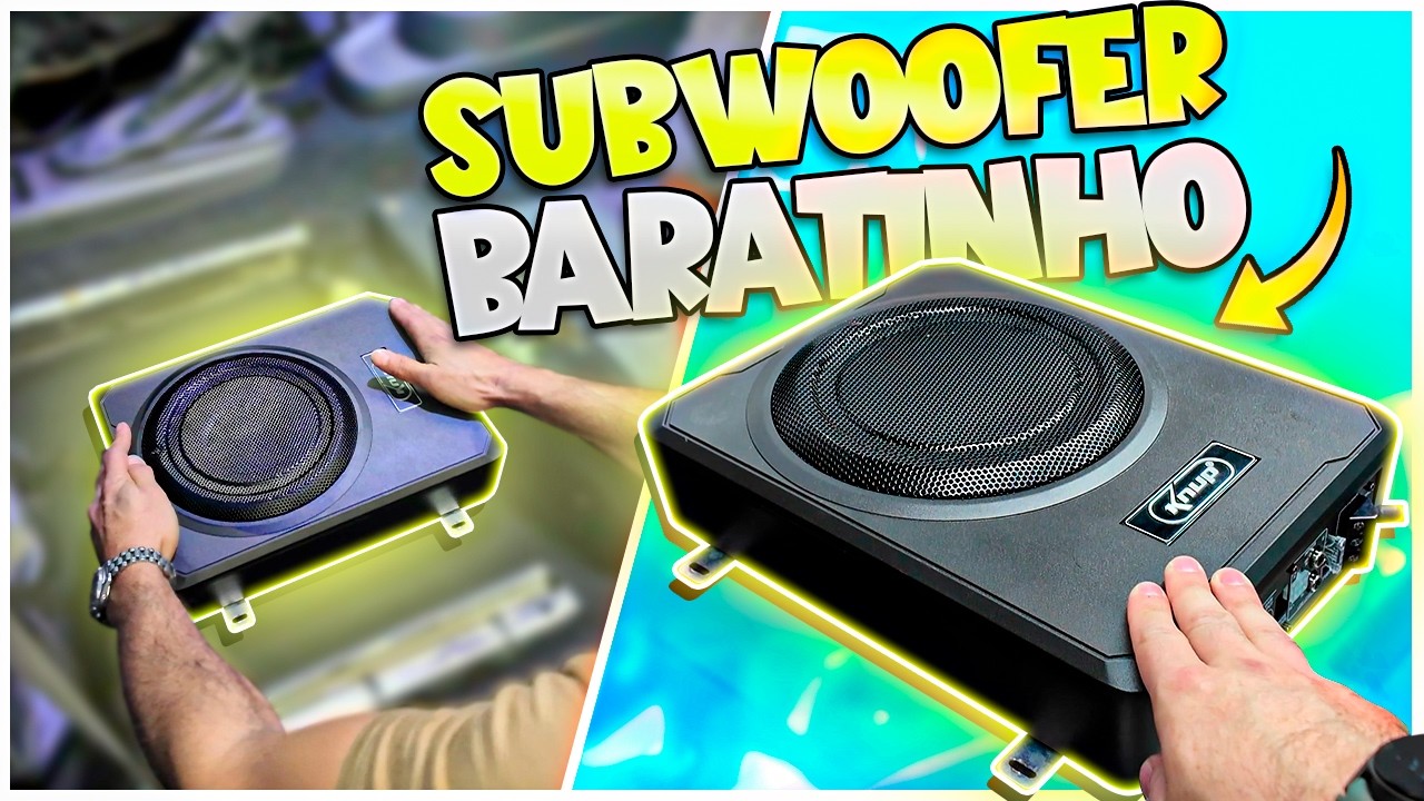 Instalei um Subwoofer Slim Barato na Saveiro! Ficou TOP e Escondido