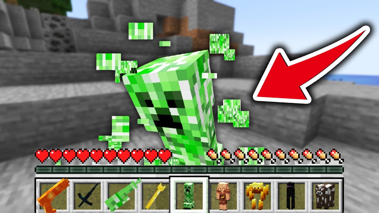 MOBを食べて武器にできるマインクラフト！？【マイクラ・マインクラフト】