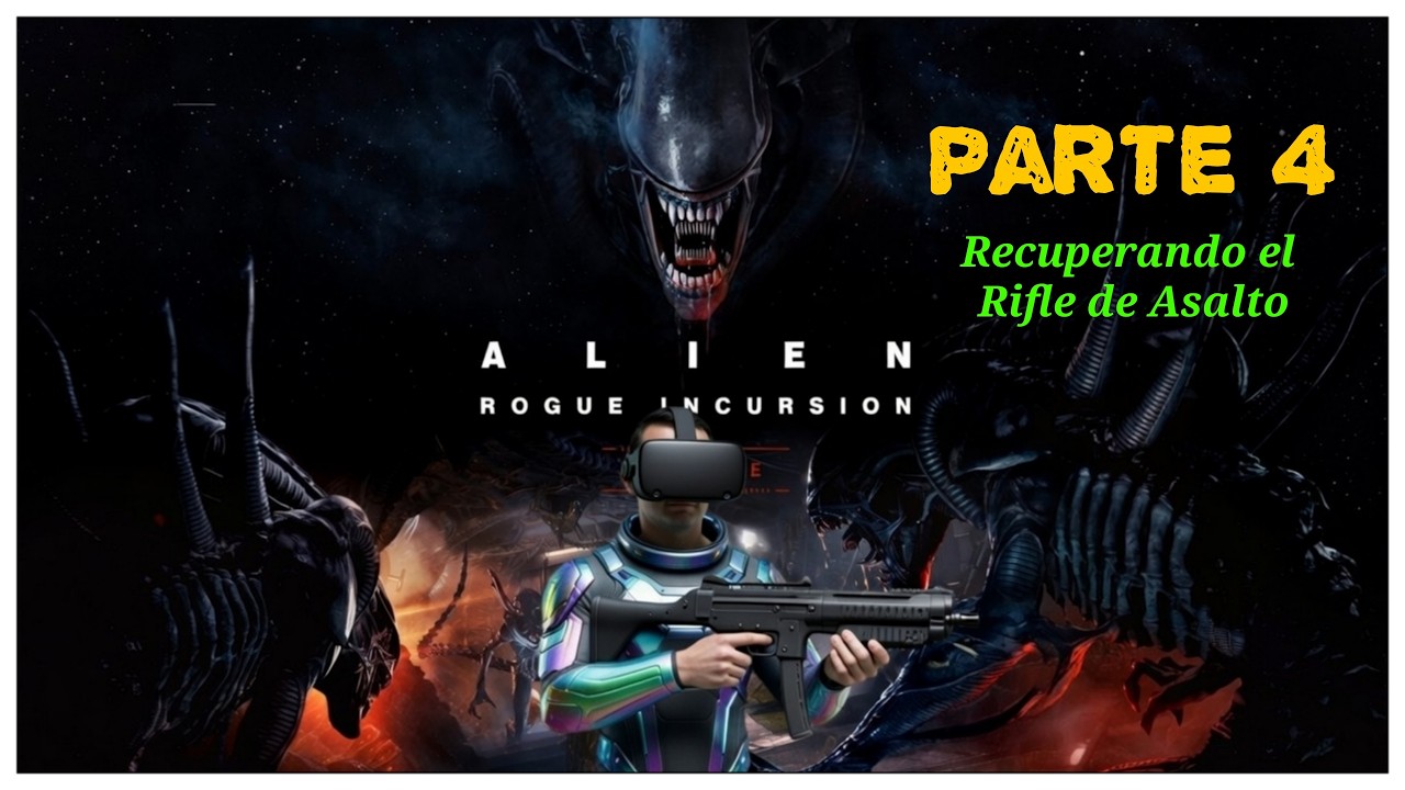 Alien: Rogue Incursion. Recoger el fusil de pulso en comedor. Juego completo. Meta Quest 3. Parte 4