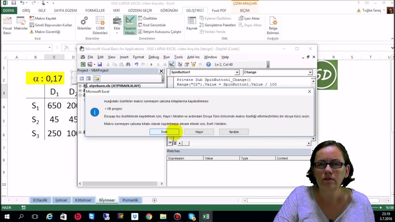 Excel'de Belirsizlik Ortamında Karar Alma