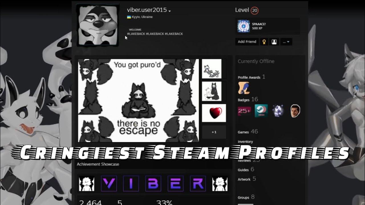 The Cringiest Steam Profiles