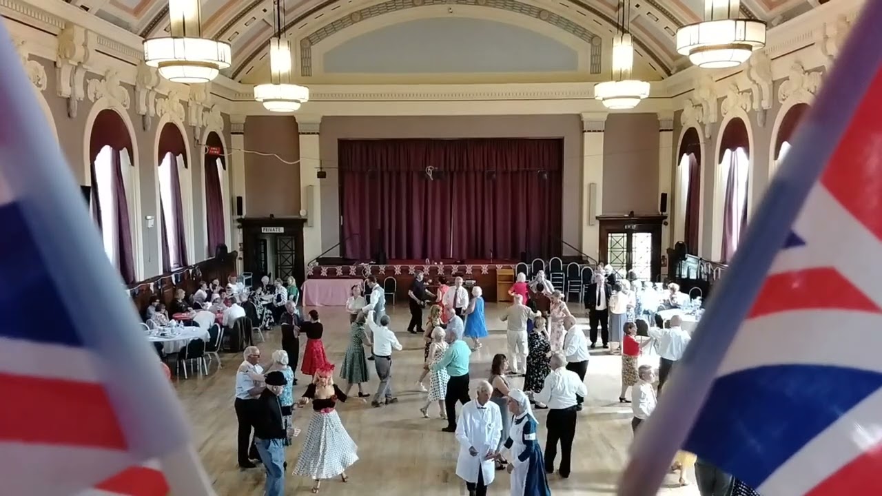 Smooth Social Rumba during VE80 celebrations at Wallasey Town Hall earlier today with Ballroom Blitz