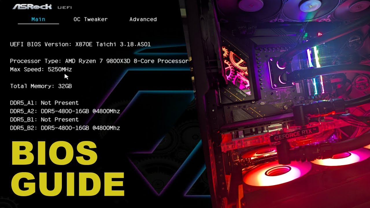 BIOS GUIDE: AMD Ryzen 7 9800X3D [EN] AGESA ComboAM5 PI 1.2.0.3a Patch A for ASrock X870E Taichi