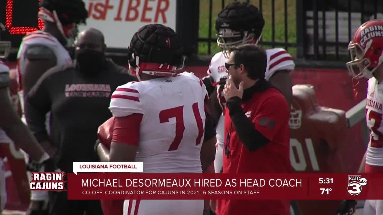UL announces Michael Desormeaux as new head football coach