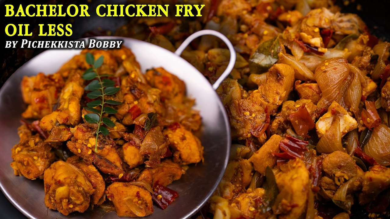 Perfect Onion Chicken | Chicken Fry without Oil | Have you ever heard of it? | #pichekkistabobby