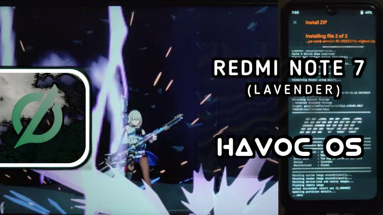 Havoc OS 3.12 di Redmi Note 7 Lavender || Install dan review Custom Rom Android 10 ||