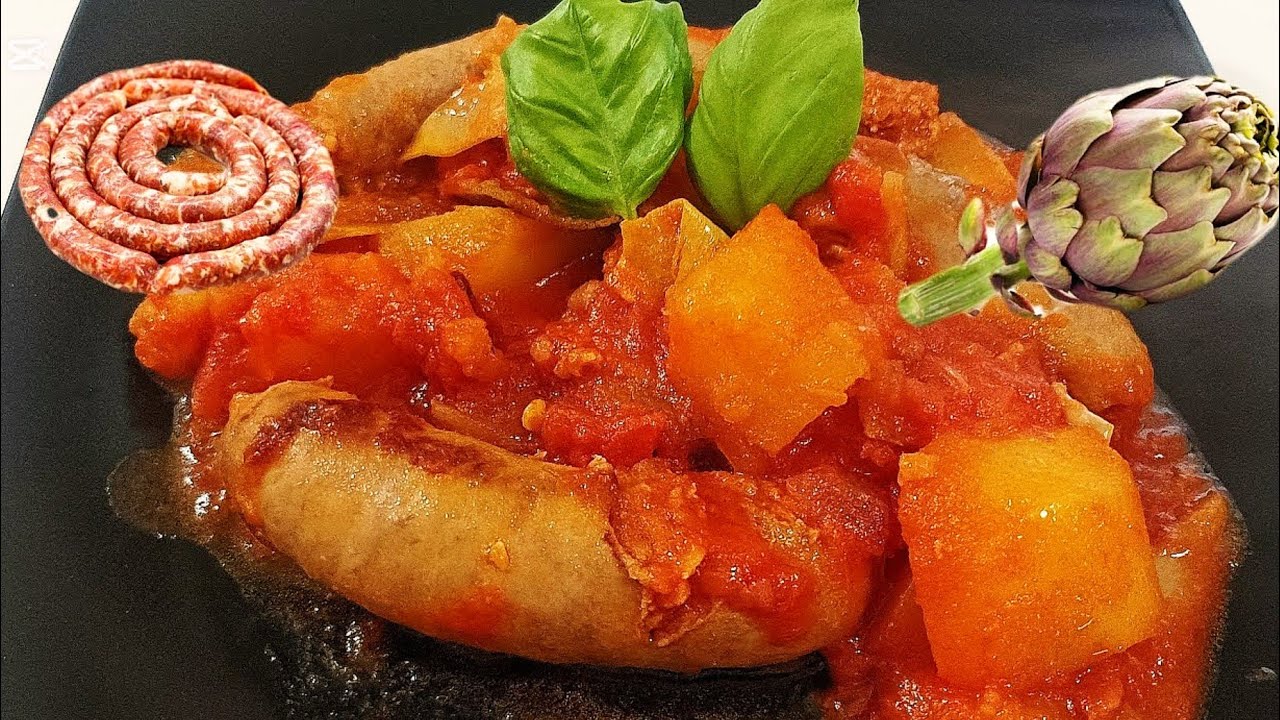 SUGO DI SALSICCIA E CARCIOFI - Un Piatto STREPITOSO!!! #cucina #carne