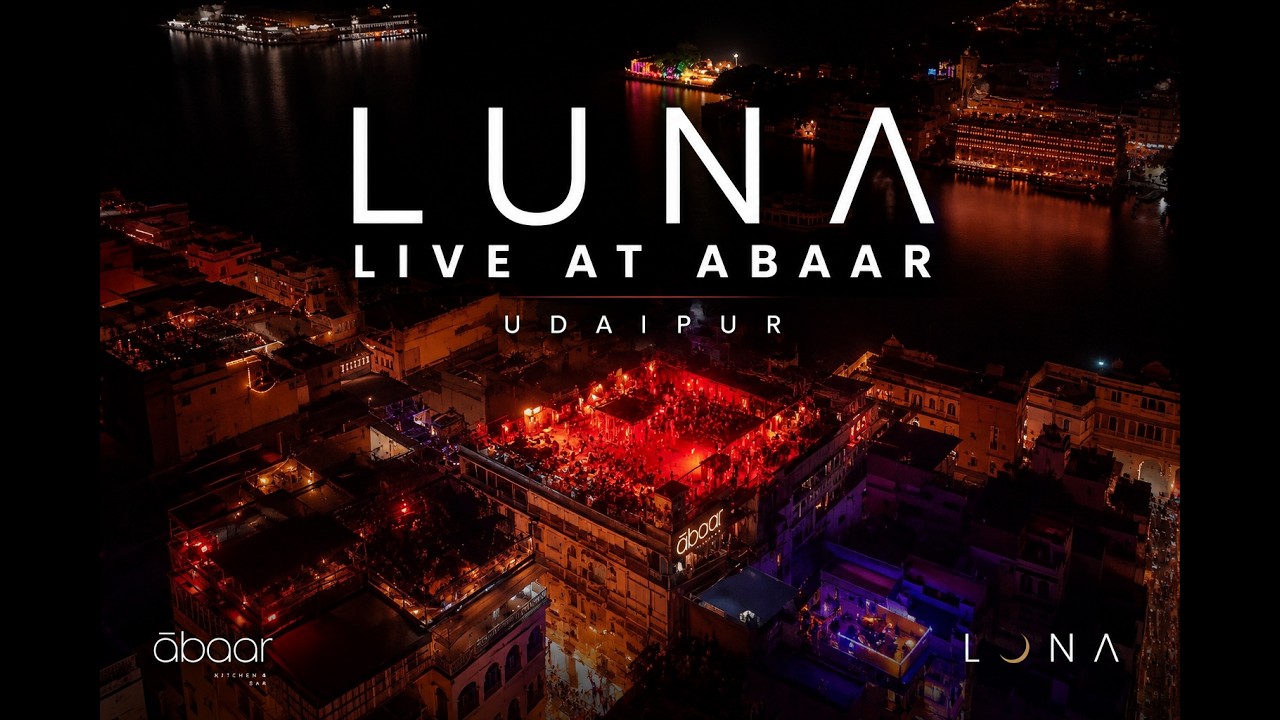Rooftop Afro House to Afro Tech | Luna Live at Abaar, Udaipur