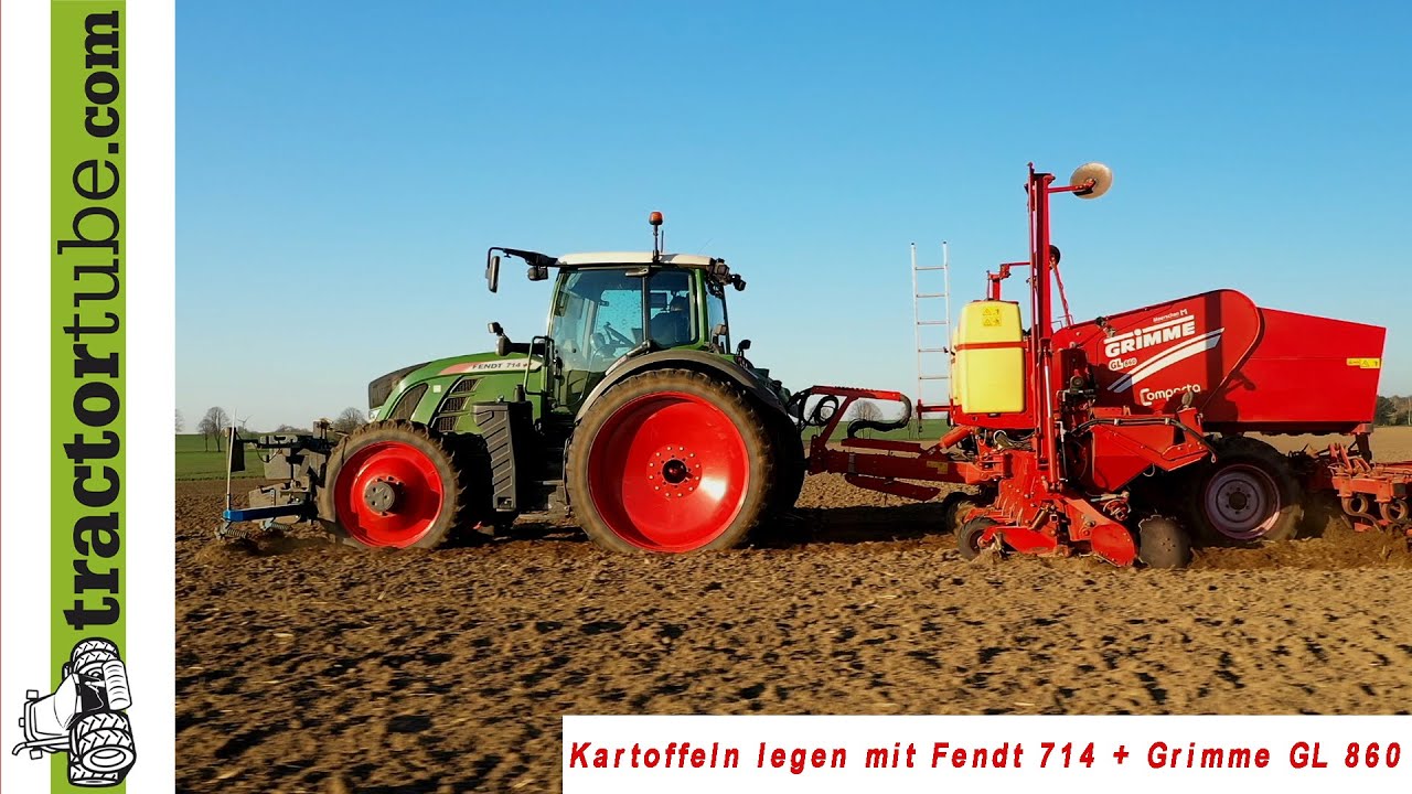8 reihig Kartoffeln legen mit Grimme GL 860 und Fendt 714