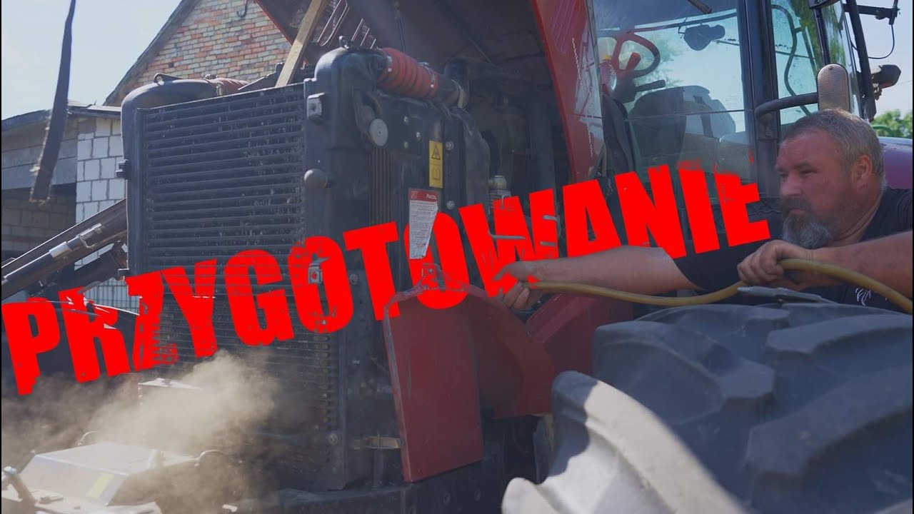 Przygotowanie traktora do pracy Czyszczenie chłodnicy w Borowskich Ciborach CASE IH Bogdan Kubala Cl
