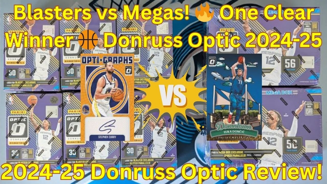 2024-25 Donruss Optic Basketball: 6 Blasters vs 2 Mega Boxes! Downtown Hunt 🏀🔥 Product Review