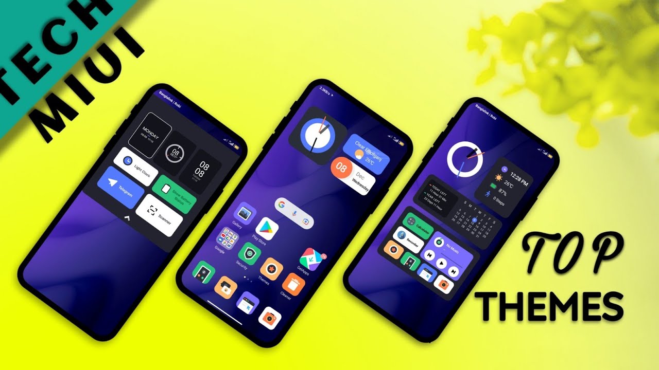 Top 3 Cool MIUI 12.5 Themes In December 2021 | Best Hot Top 3 MIUI 12 Themes