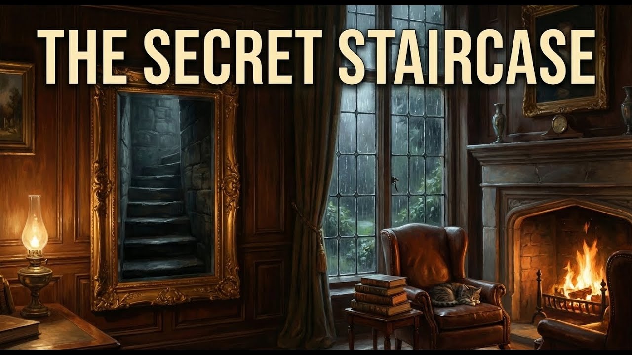 Cozy Mystery for Sleep | The 13th Step in the Mirror | Rain & Candlelight Ambience