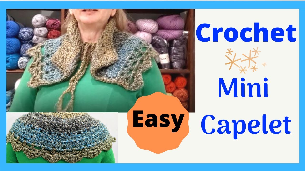 How to Crochet Capelet l Easy Beginner
