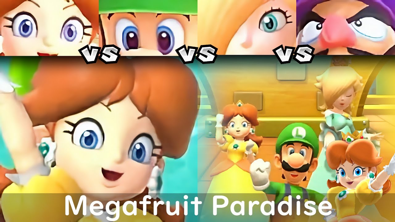 Super Mario Party Daisy vs Luigi vs Rosalina vs Waluigi #61