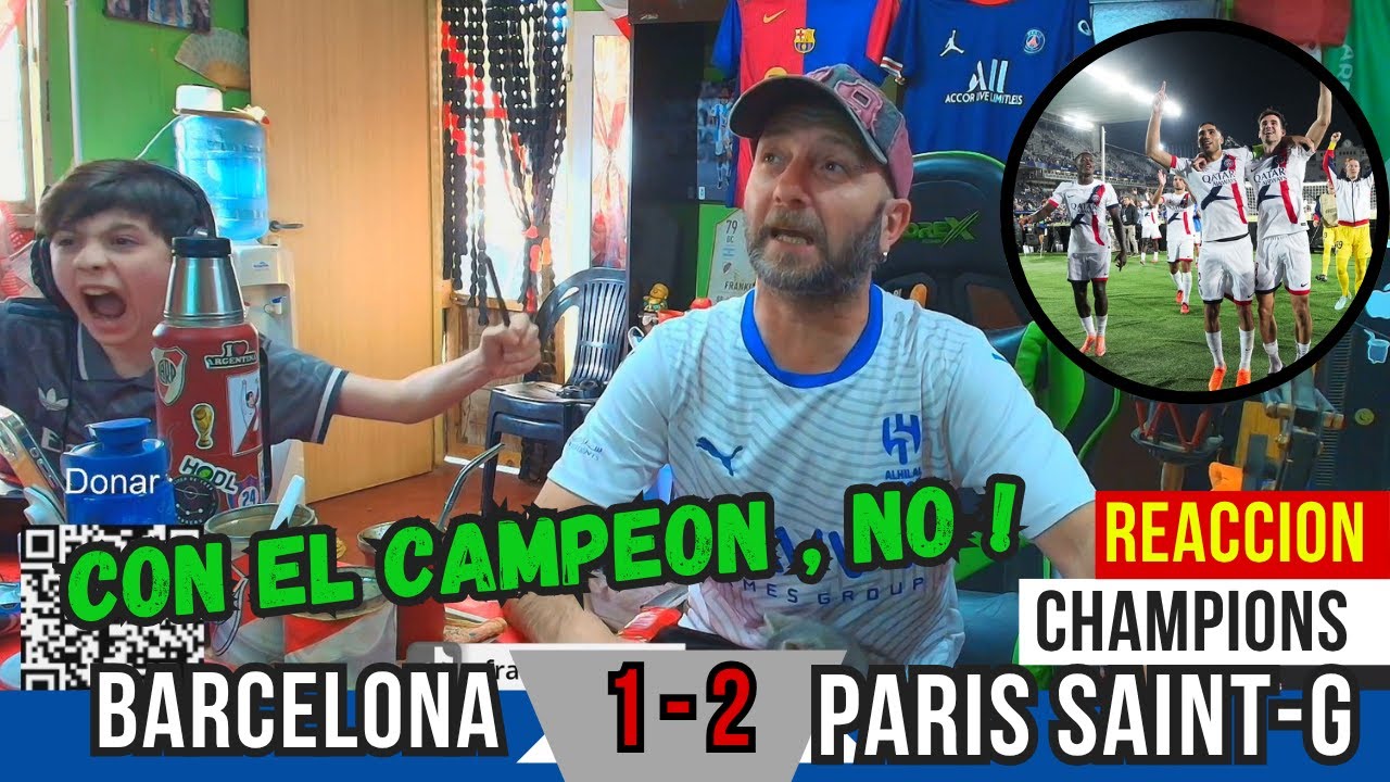 BARCELONA 1 vs PSG 2 - Reacciones de Hinchas - CHAMPIONS LEAGUE 2025/26