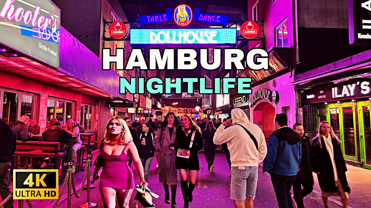 Reeperbahn Night Walk 4K HDR | Explore Hamburg’s Red-Light District & St. Pauli Nightlife (2025)
