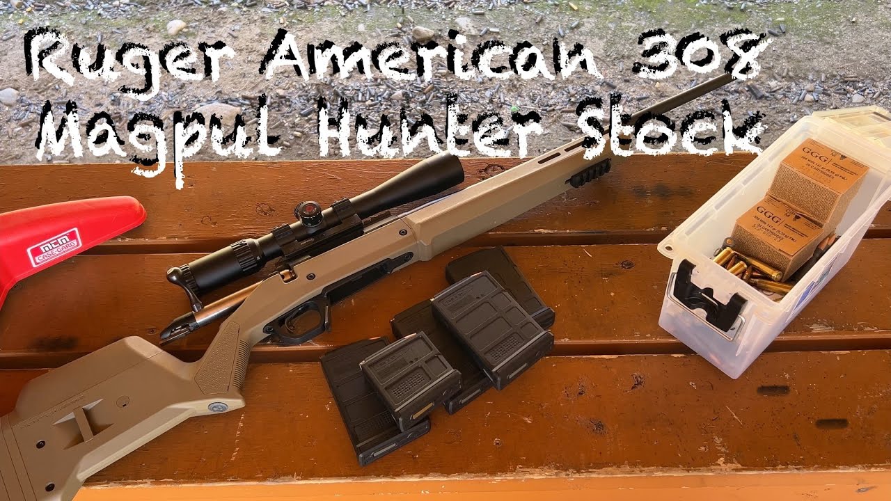 Ruger American .308 в ложе Magpul Hunter American