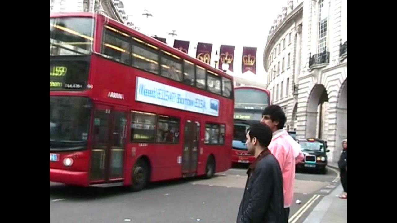 Buses at Piccadilly Circus - June 2013